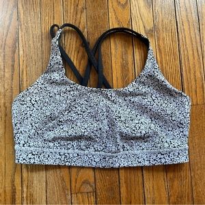 LULULEMON Energy Bra Ditsy Daisy Size 12